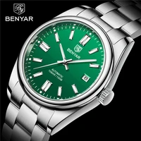benyar luxury brand automatic military watch men fashion business mechanical wristwatches waterproof luminous clock reloj hombre