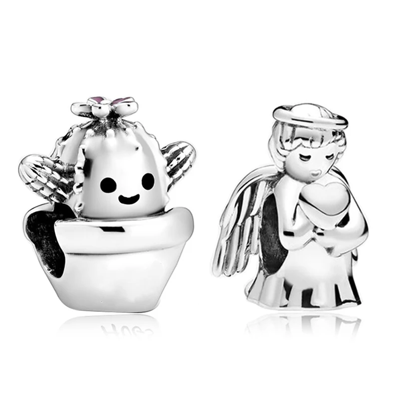 

Yexcodes 2Pcs/Lot Panjia Alloy Cute Fairy Palm Human Hug Angel Love Pendant Charm Beads DIY Accessories Direct Shipping