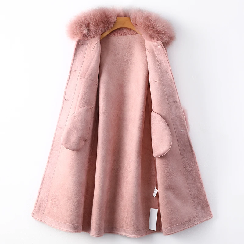 2019 женская теплая длинная верхняя одежда гранулированная бархатная меховая