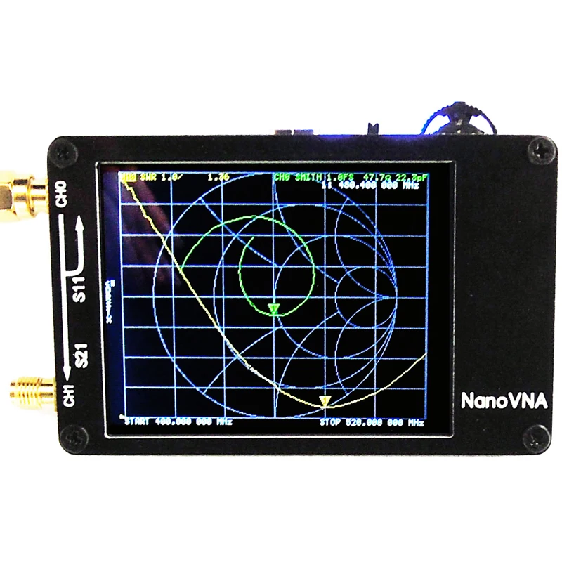 NanoVNA векторный сетевой анализатор цифровой сенсорный экран коротковолновой MF HF VHF UHF антенный анализатор стоящая волна с батареей