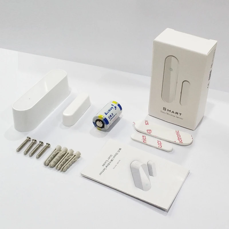 

ZigBee Smart Life Smart Door Sensor Window Sensor Door Magnetic Alarm Detector Independent Magnetic Sensor Support Alexa Google