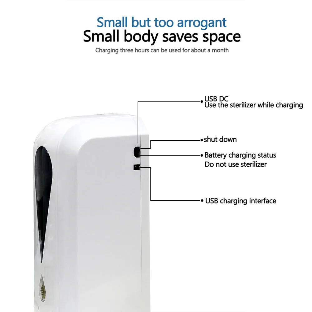

Automatic Alcohol Sprayer Motion Sensor Soap Dispenser Wall Mounted Touchless Soap Dispenser