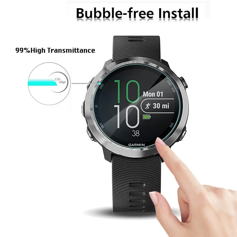 1/4 упаковки для Garmin Forerunner 645 0 3 мм прозрачное закаленное стекло защиты экрана от