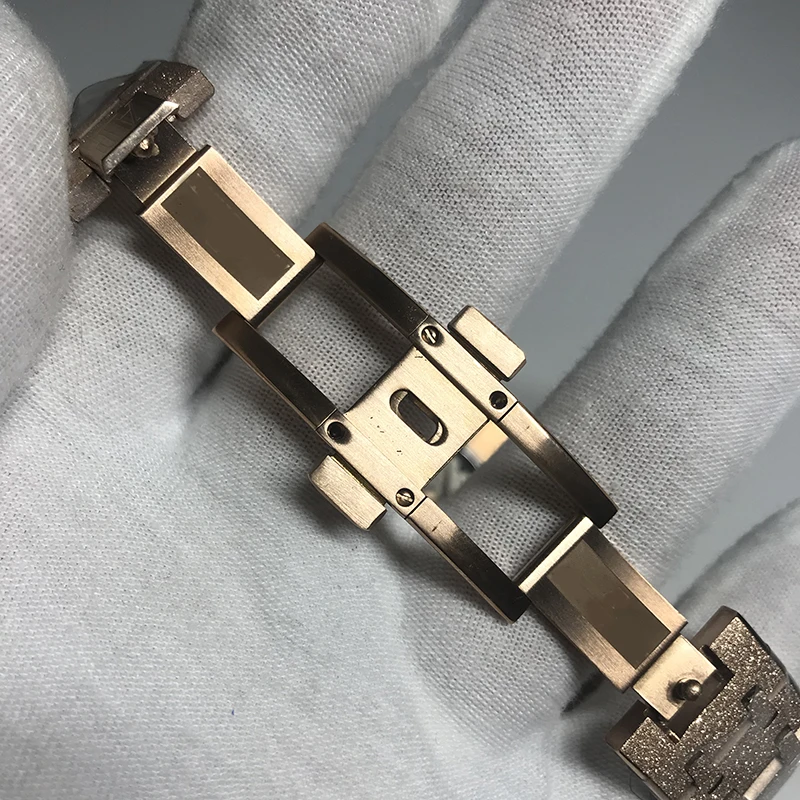 AAA бриллианты автоматический Королевский матовый черный циферблат дуб мужские 18