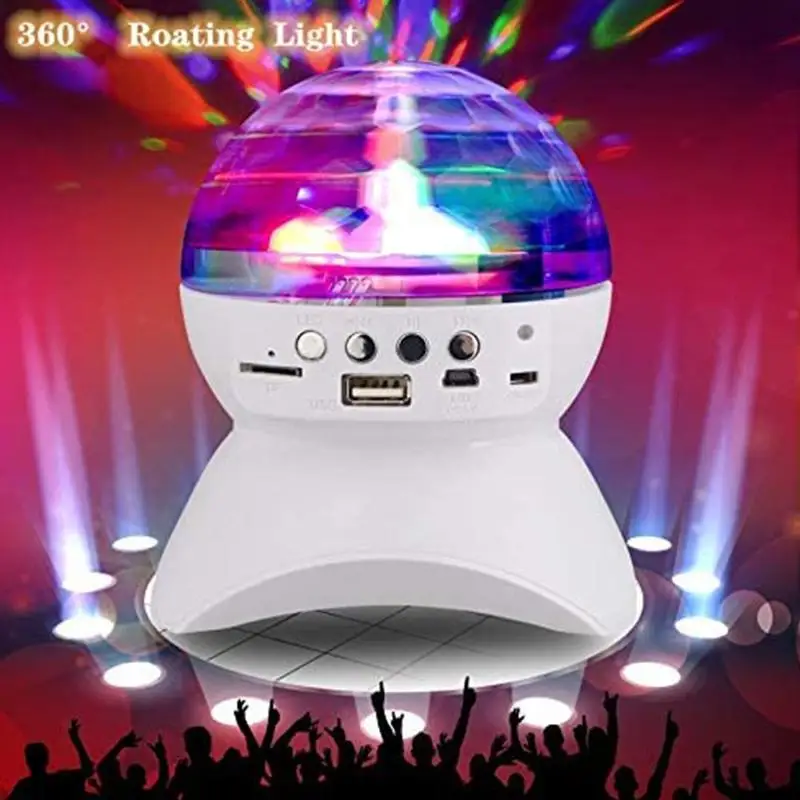 Беспроводной Bluetooth Динамик сценический светильник Rgb светодиодный хрустальный