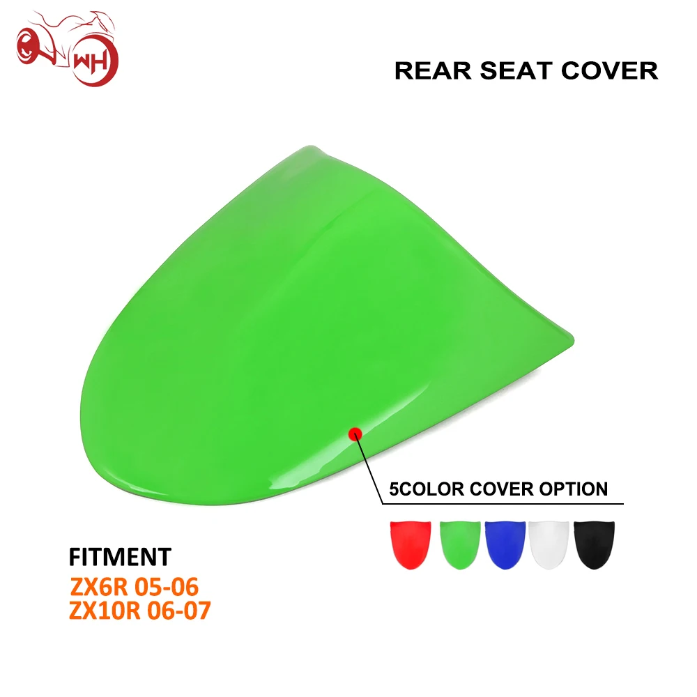 

For KAWASAKI Ninja ZX6R 2005-2006 Ninja ZX10R 2006-2007 Motorcycle Green Red Black Blue White Rear Seat Fairing Cover Cowl Tail