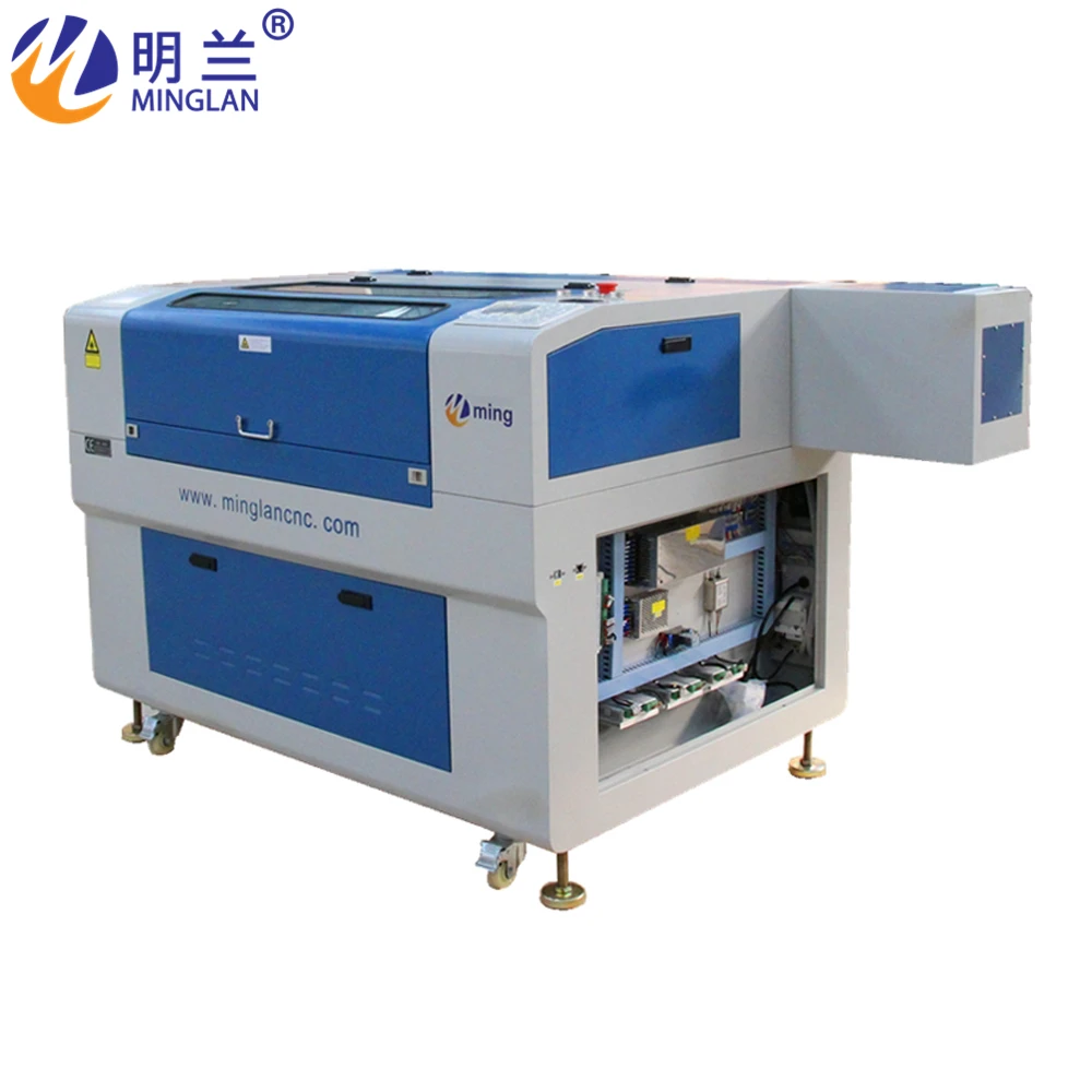 Cnc Laser Co2 Engraving Machine 6040 6090 With 60W 80W 100W For Cloth, Paper, Acrylic, Stone, Wood, Rubber