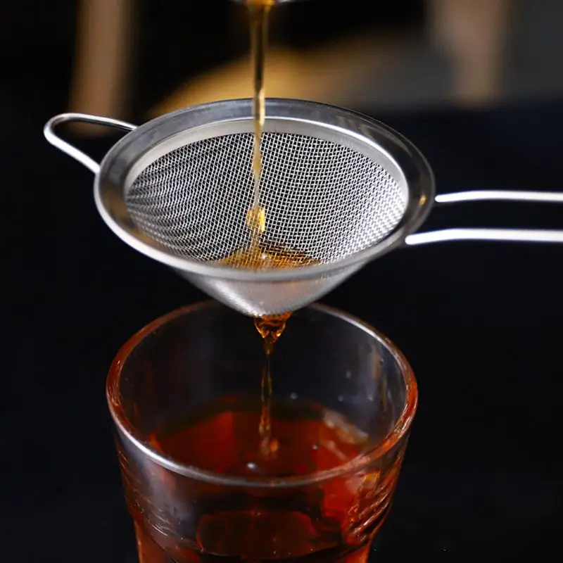 Нержавеющая сталь тонкая сетка конический коктейльный фильтр сито для удаления