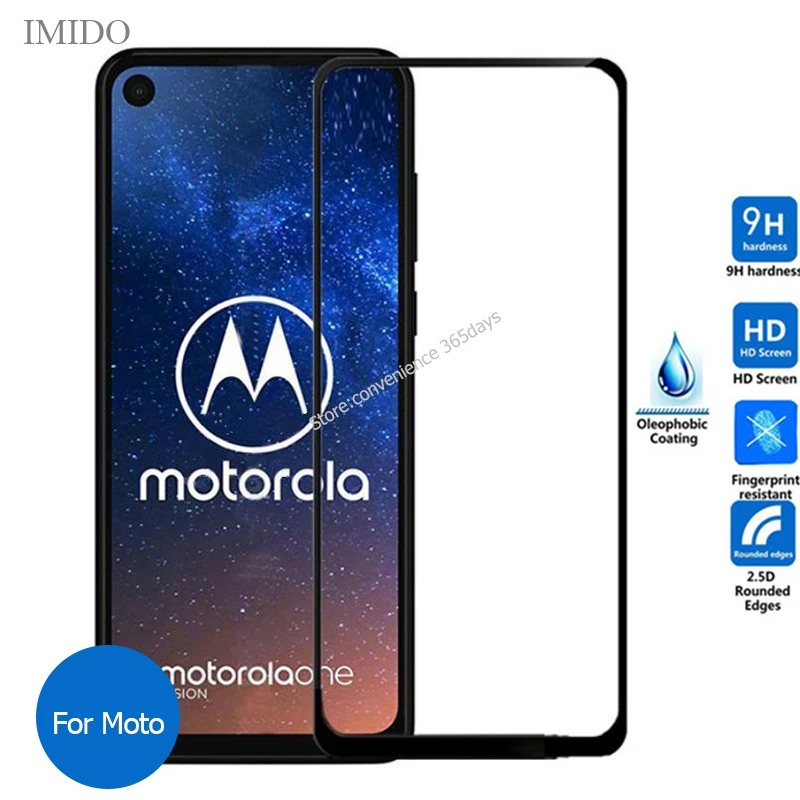 Полное покрытие закаленное стекло для Motorola Moto G8 Plus P50 P40 P30 Play One Vision Action Z4 Force защита