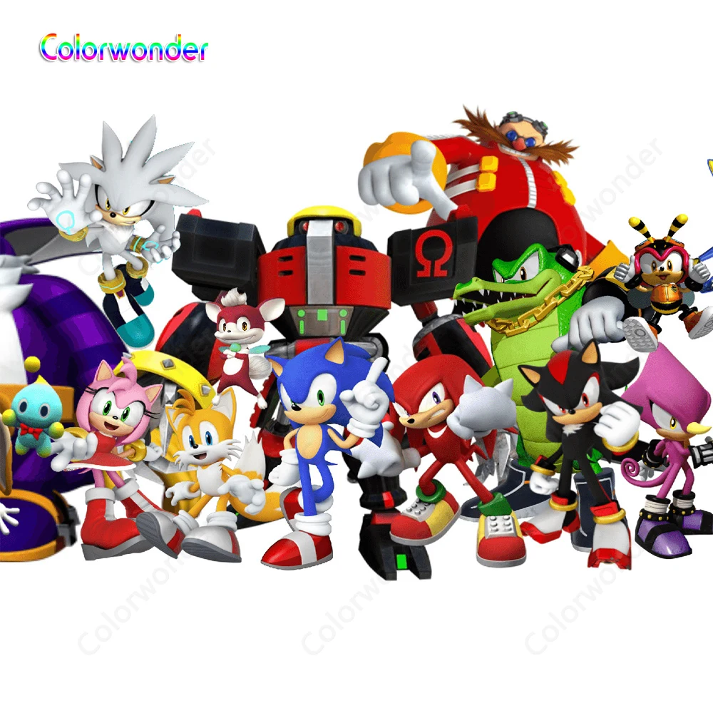 Мультяшные персонажи счастливые дети 1 й День Рождения Вечеринка фоны для