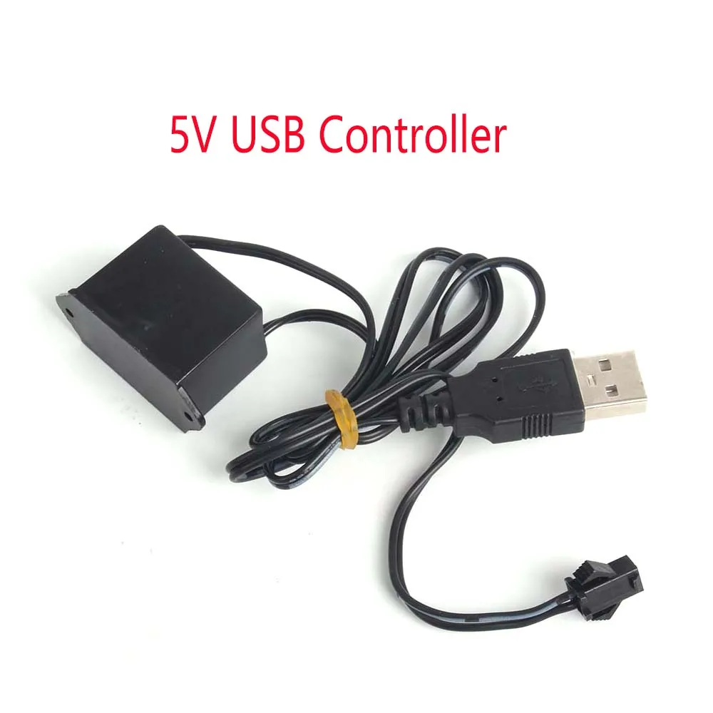 Украшение автомобиля с USB адаптером DC 5 В провод 6 мм швейной кромкой гибкая