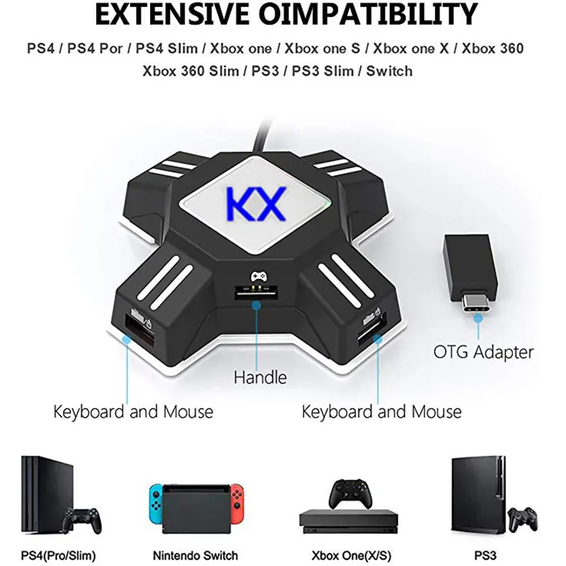 PS4 PS3 Xbox One Nintendo Switch FPS игровые аксессуары клавиатура переходник для мыши конвертер