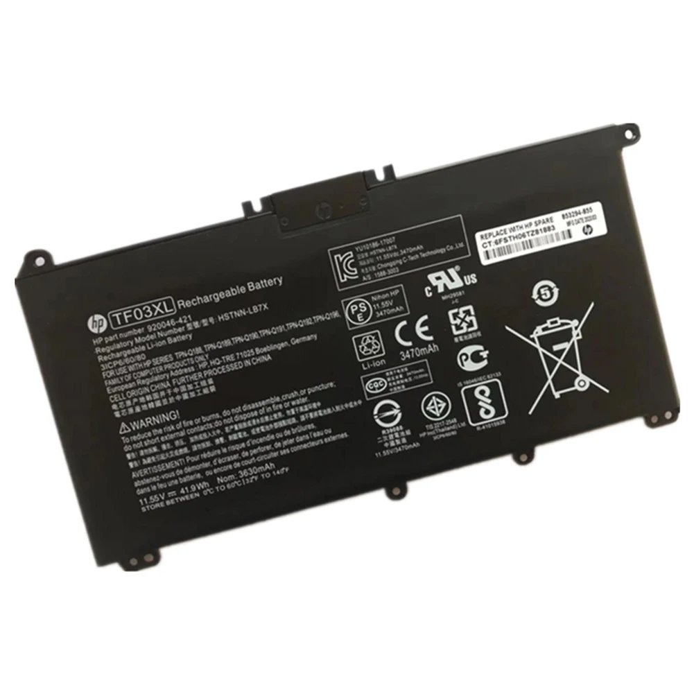 

Battery for TF03XL HP Pavilion 15-CD HSTNN-LB7J/-LB7X 920070-855 920046-421