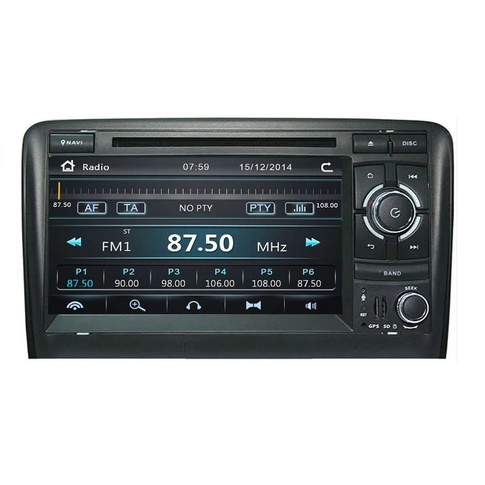 Автомагнитола 2 din автомобильный DVD плеер головное устройство для Audi A3 8P 2003 2012 S3 2006