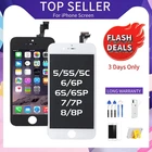 Высококачественный ЖК-дисплей для iPhone 6, 6S, 7, 8 Plus, 6P, 6SP, 7P, 8 P дисплей с сенсорным экраном и дигитайзером в сборе для iPhone 4S 5, 5S SE, замена