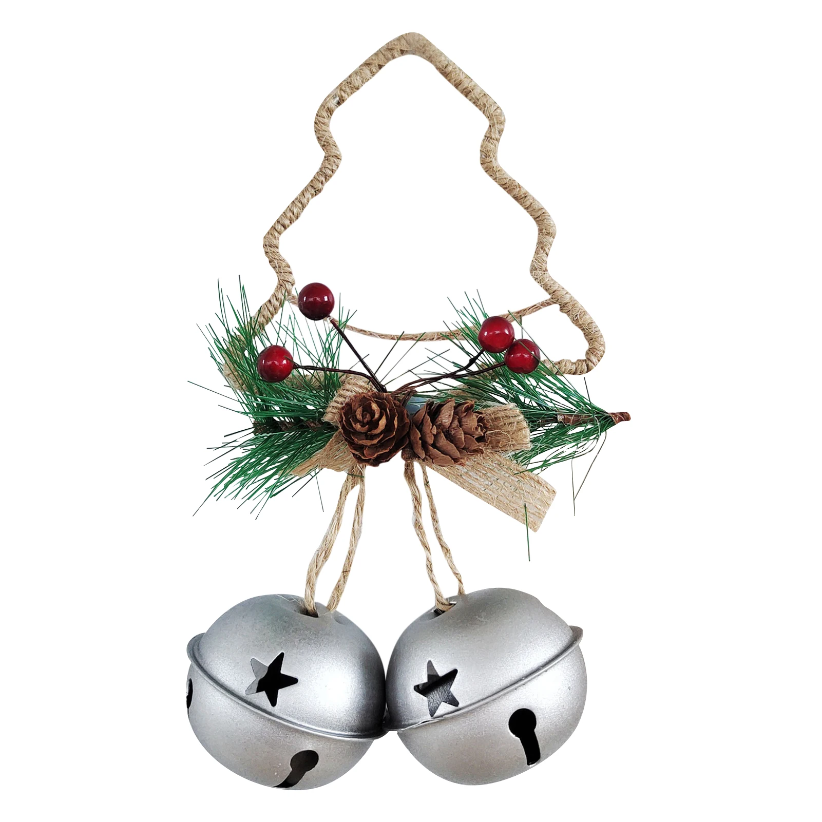

Christmas Bells Door Hanger Rustic Iron Bell For Holiday Decor
