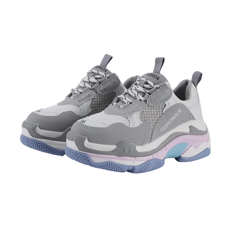 

Sports Shoes MOOLECOLE Autumn Fashion Casual Heightening Shoes Light Travel Women Shoes Pink Women Sneakers 2-9776
