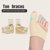 1 pair soft bunion protector toe straightener silicone toe separator corrector thumb feet care adjuster hallux valgus