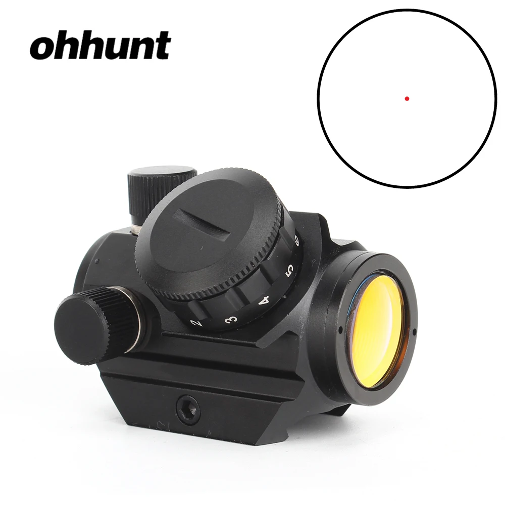 Ohhunt низкая мощность компактный 1X21 3 MOA Red Dot прицел Вивер Пикатинни Крепление