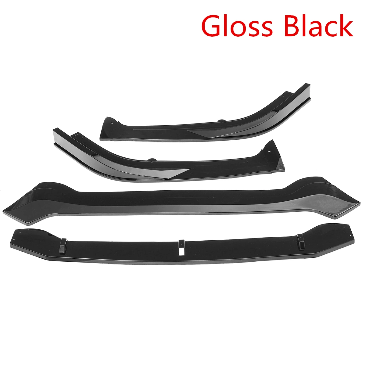 Gloss Black 1 комплект углеродного волокна вид/Черный Автомобильный передний бампер сплиттерная губа тела комплект спойлер, диффузор защита для Nissan для Altima - Цвет: Gloss Black