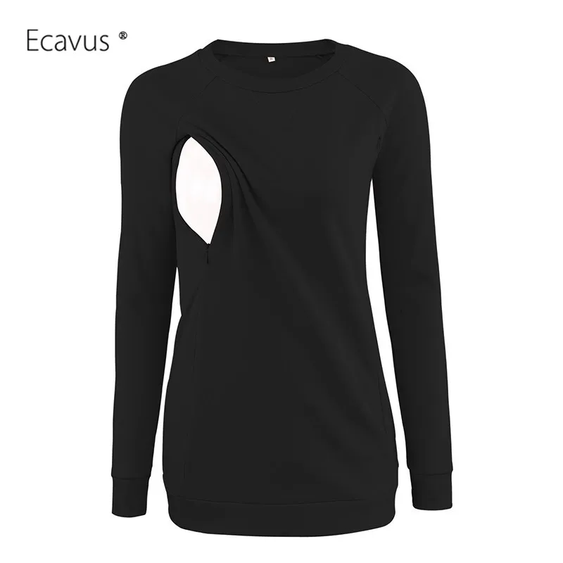 Женские блузы на молнии для беременных одежда кормящих матерей свитер пуловер