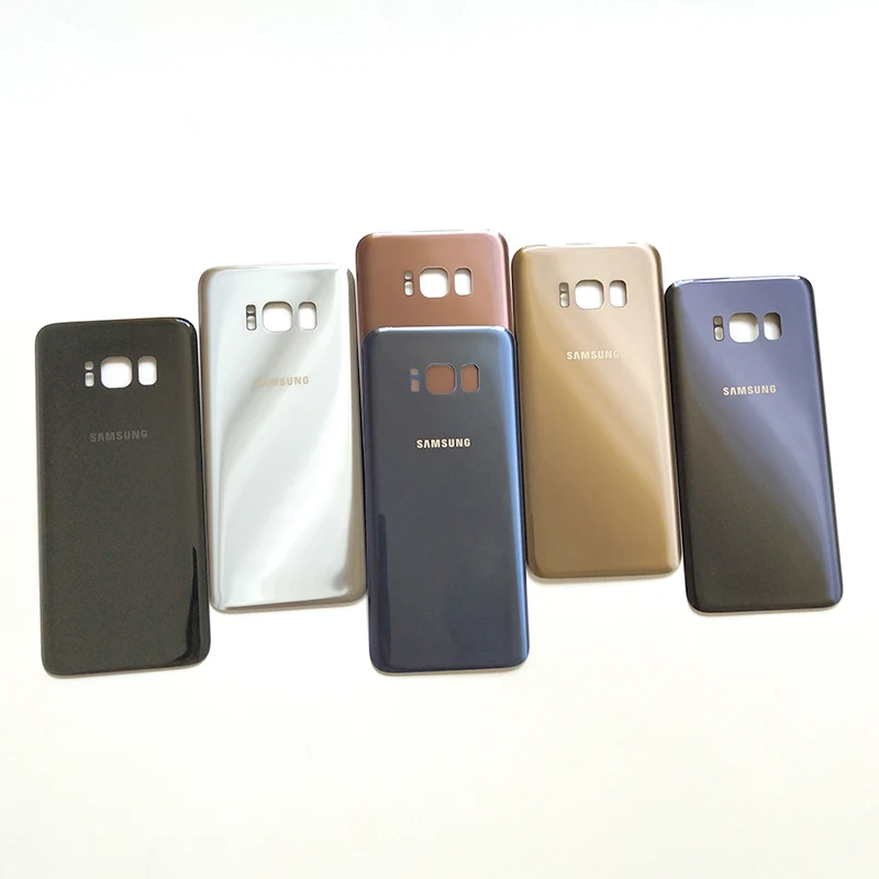 Samsung Galaxy S8 Plus + G955 G955F G950 G950F Задняя стеклянная крышка Корпус Замена батарейного