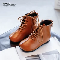 childrens autumn boys girl ankle leather boots for kids fashion waterproof princess shoe 2 3 4 5 6 7 8 9 10 11 12 years