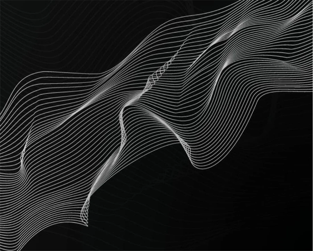 

beibehang papel de parede Simple modern wallpaper living room TV background wall paper bedroom light luxury 3d line green mural