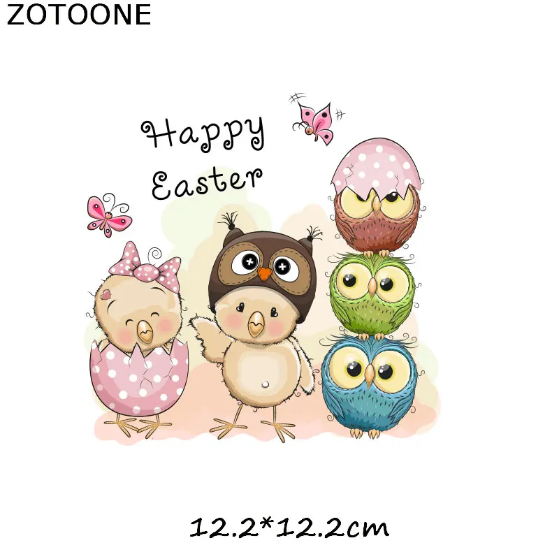 ZOTOONE милая фотография теплопередача печатные Совы Colthes наклейки утюгом патчи для