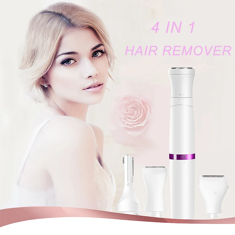 4-в-1 электрическая мини-бритва для леди очень вечность удаление волос на лице