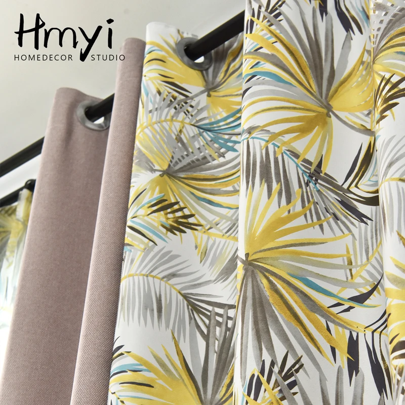 Американский пасторальный цветочный вышитые шторы для гостиной занавески окон