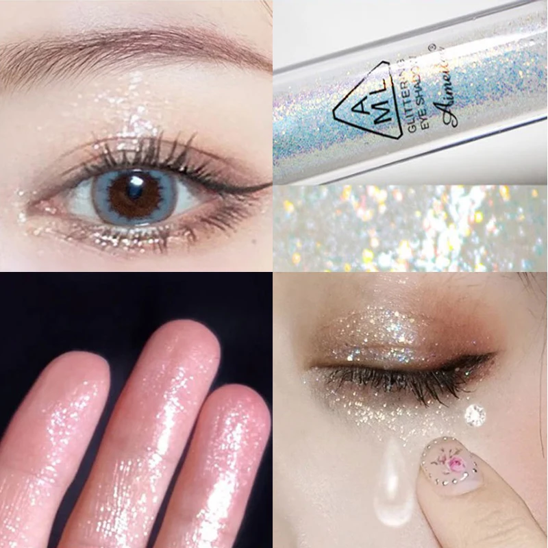 

1 Pcs Diamond Shimmer Liquid EyeShadow Lasting Waterproof Easy To Wear Glitter Shiny Metallic Maquiagem Eyes Makeup Tools TSLM1