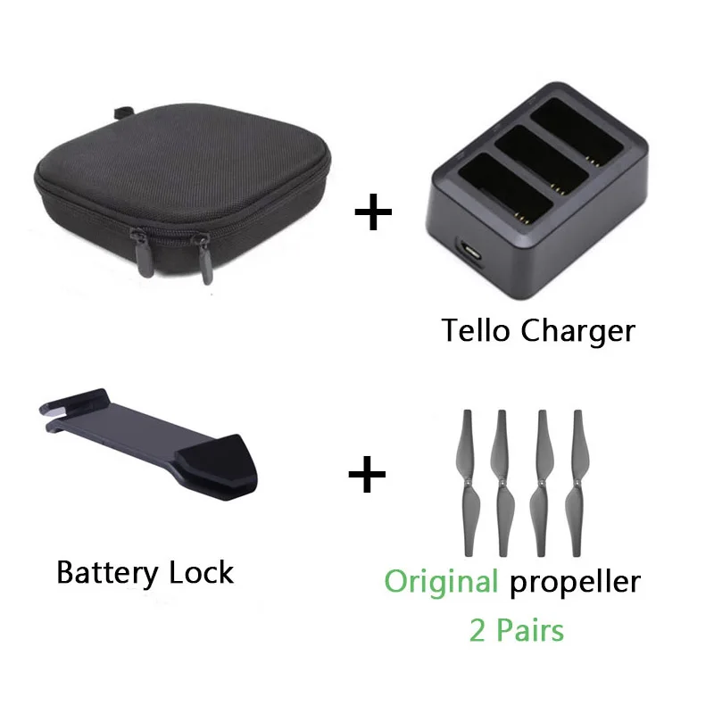 Bundle 6 Портативная сумка для хранения для DJI Tello Propeller зарядное устройство батарея Противоскользящий чехол для переноски защитный бокс для Tello Drone аксессуары - Цвет: Bundle 6