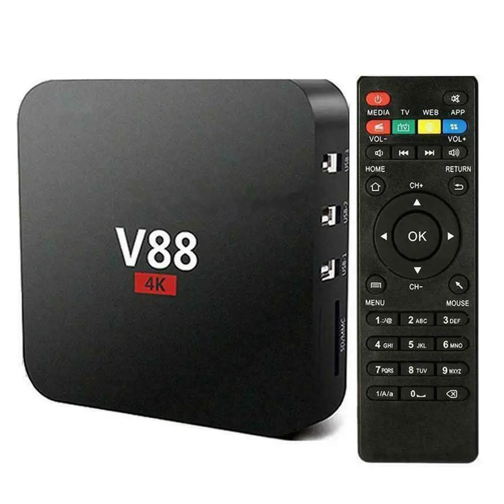 Умная ТВ приставка 4K четырехъядерный процессор 1 + 8 Гб HD Wi Fi телеприставка