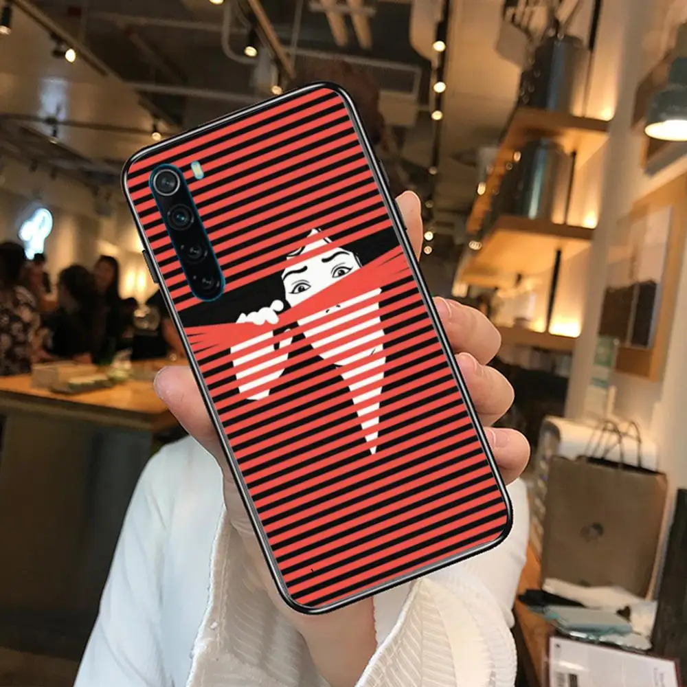 

cartoon Phone Case For XiaoMi Redmi Note 9S 8 7 6 5 A Pro T Y1 Anime Black Cover Silicone Back Pretty senior Excellent