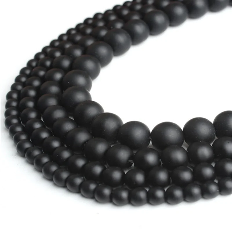 

Natural Onyx Beads for Jewelry Making Round Loose Bead DIY Bracelet Accessories 4/6/8/10 Mm
