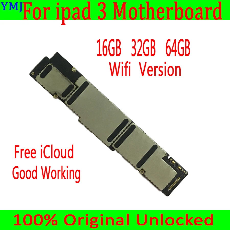 Оригинальная разблокированная материнская плата для iPad 3 версия с Wi Fi/3G SIM полными