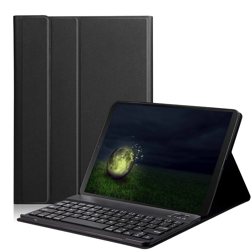 Беспроводная клавиатура для Samsung Galaxy Tab S6 Lite PU чехол + 2 в 1 Волшебный Кожаный |