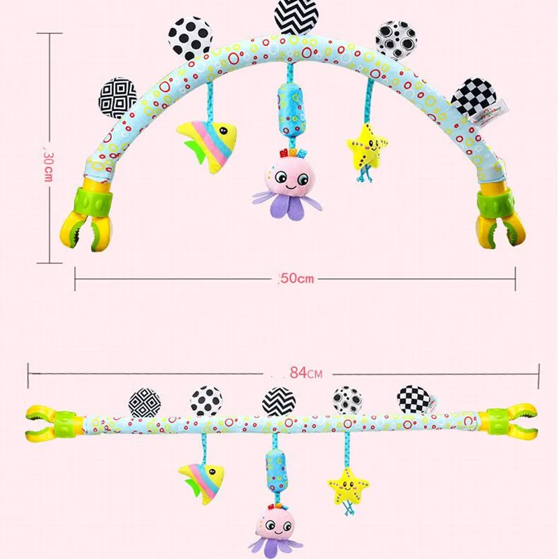 Автомобильная игрушка погремушка для детской коляски с креплением|rattle toys|stroller