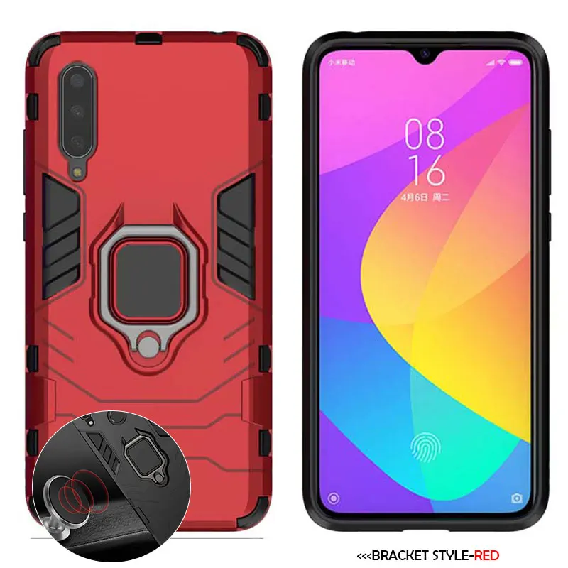 F7-Red XSDTS противоударный чехол для Xiaomi mi CC9 CC9E 9 Pro mi 9 SE A3 Lite 9T Note 10 Магнитный чехол для телефона - Цвет: F7-Red