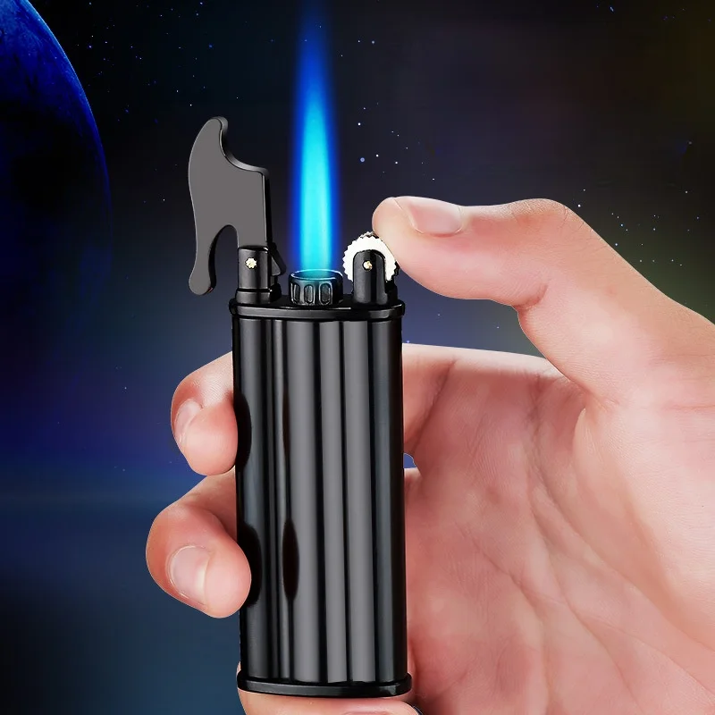 

Three-tube Old-fashioned Creative Grinding Wheel Straight Into Lighter Gadgets for Men Encendedores Creativos Smoke Accesoires