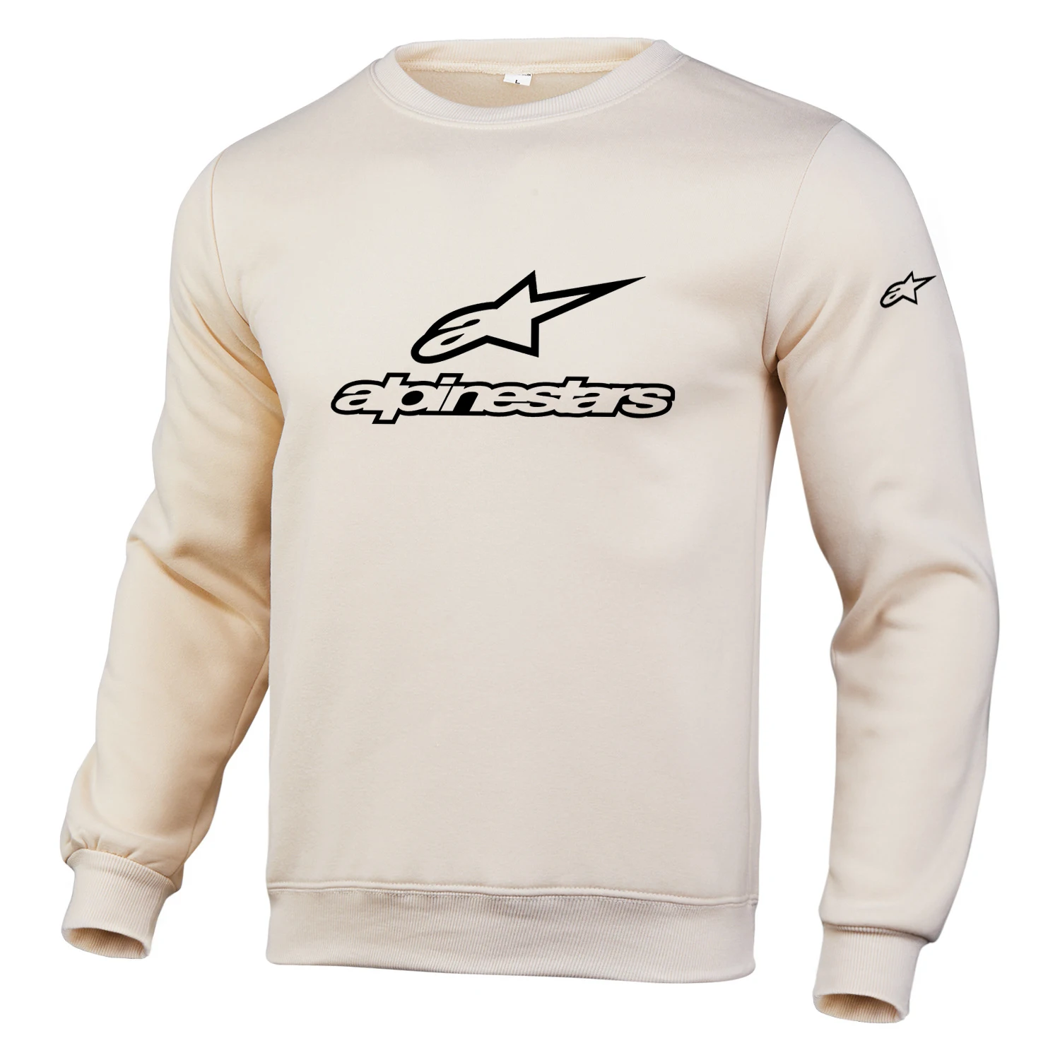 

Alpine Star's new men's round collar hoodie, long sleeve jacket, men's and women's lovers' hoodie