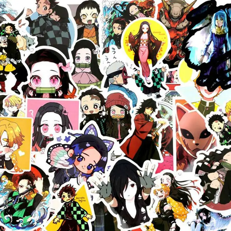 50 шт. аниме лезвие дьявола стикер граффити наклейки для чемодана багаж гитара