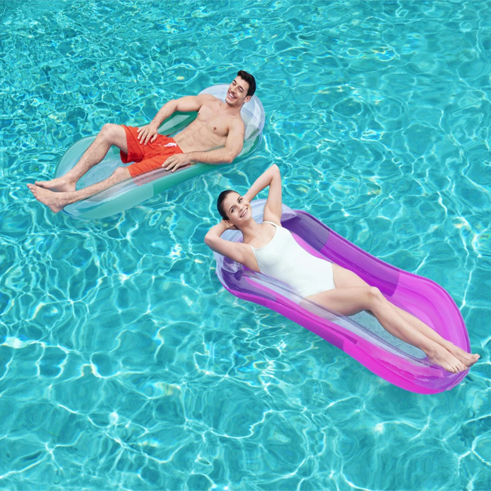 

Inflatable Adults Water Sleeping Lounger Chair Foldable PVC Floating Water Hammock for Outdoor Swimming Pool Party