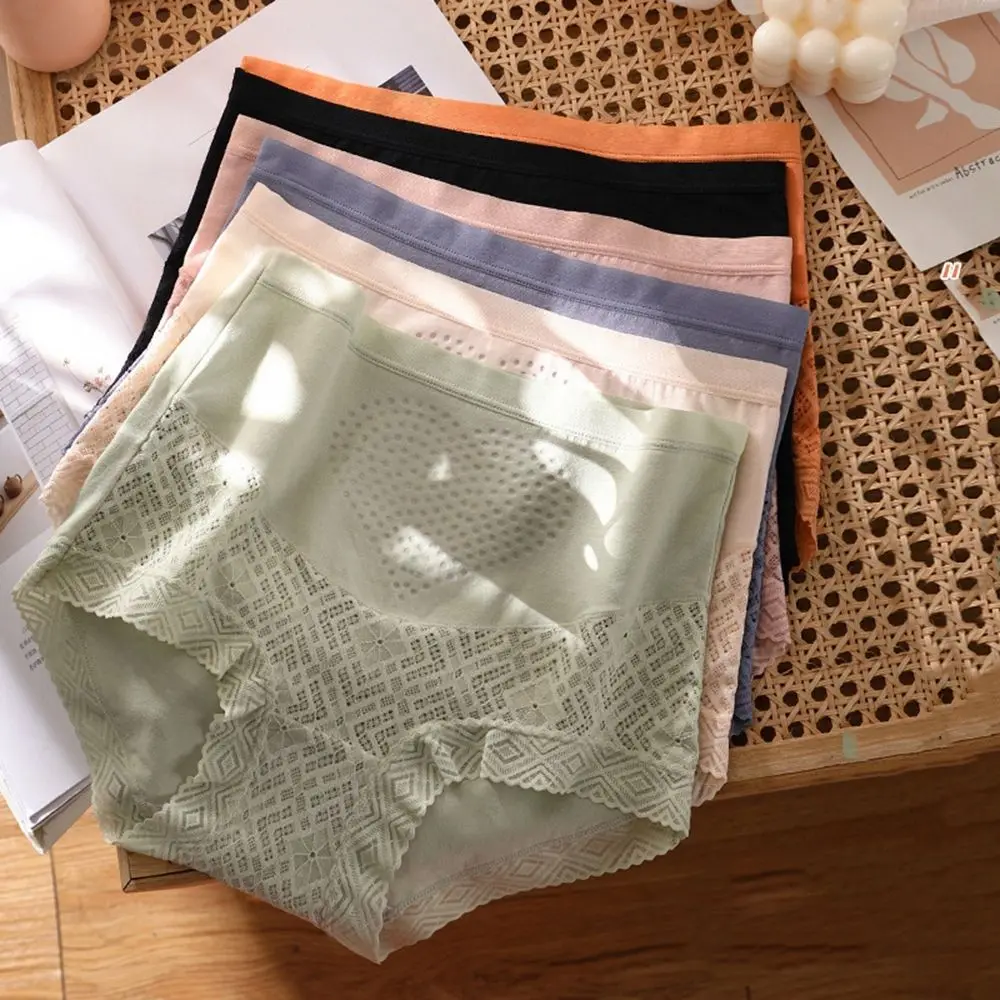 

Женские брифы из антибактериального хлопка с высокой талией