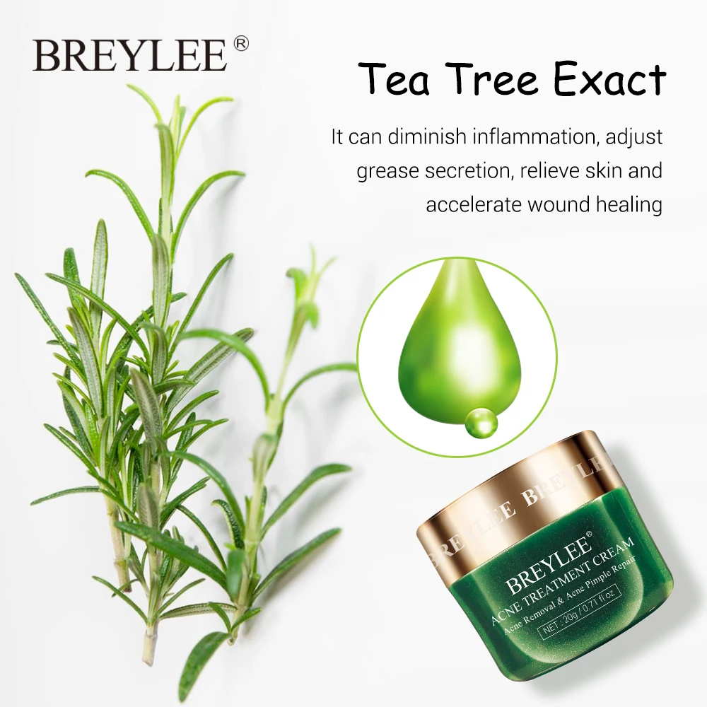 BREYLEE Acne Treatment Series Face Mask Whitening Cream Serum Spots Pimple Patches Remover Tools Essence Repair Skin Care Smooth | Красота и