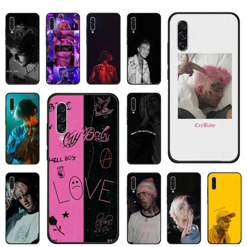 

HIP HOP RAPPER Lil Peep Phone Case For Samsung galaxy S note 7 8 9 10 20 fe edge A 6 10 20 30 50 51 70 lite plus Funda Cover