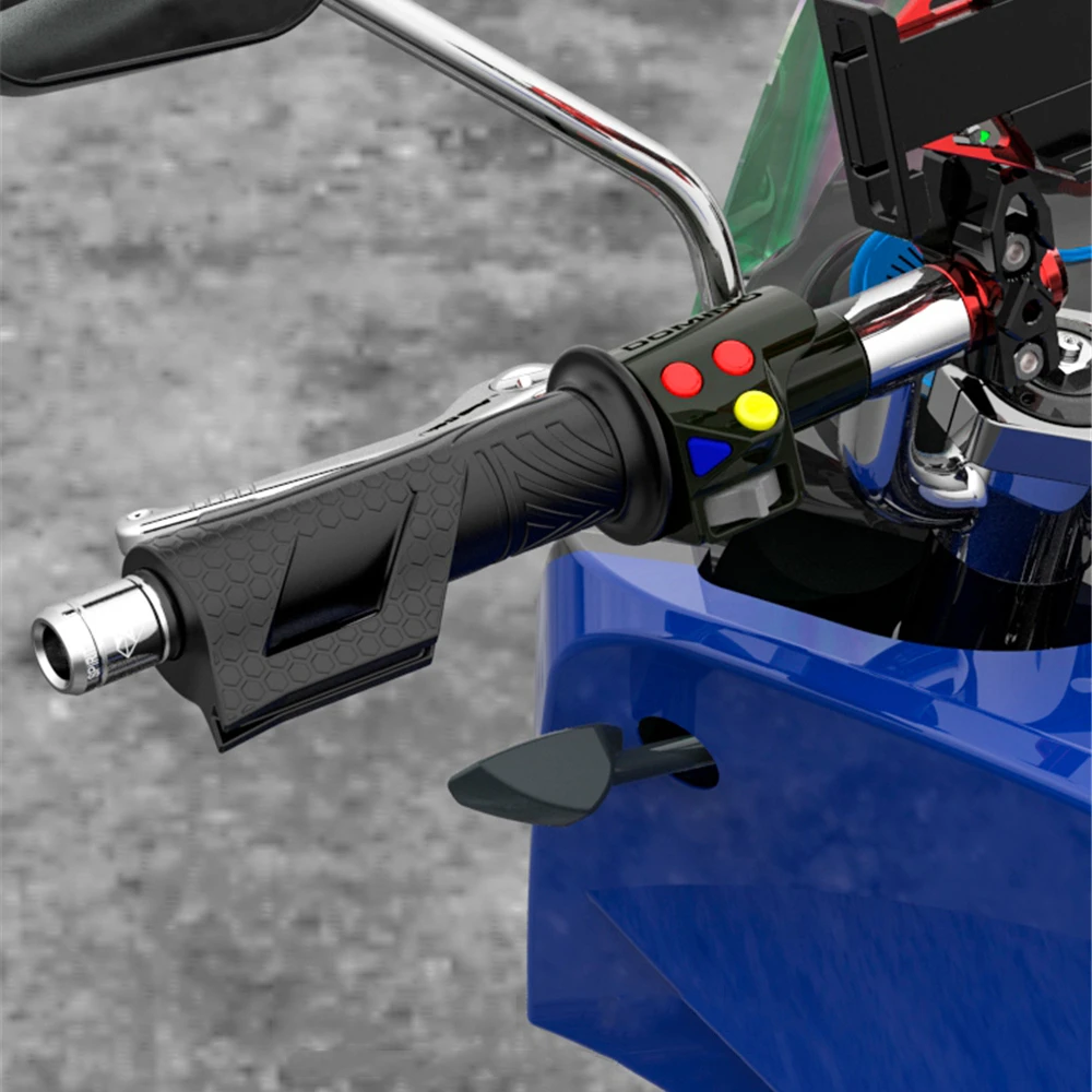 

7/8'' 22mm Spirit Beast Motorcycle Handlebar Grips Ends Motocross Scooter Handle Bar Caps CNC Aluminum Moto Handle Plug Slider