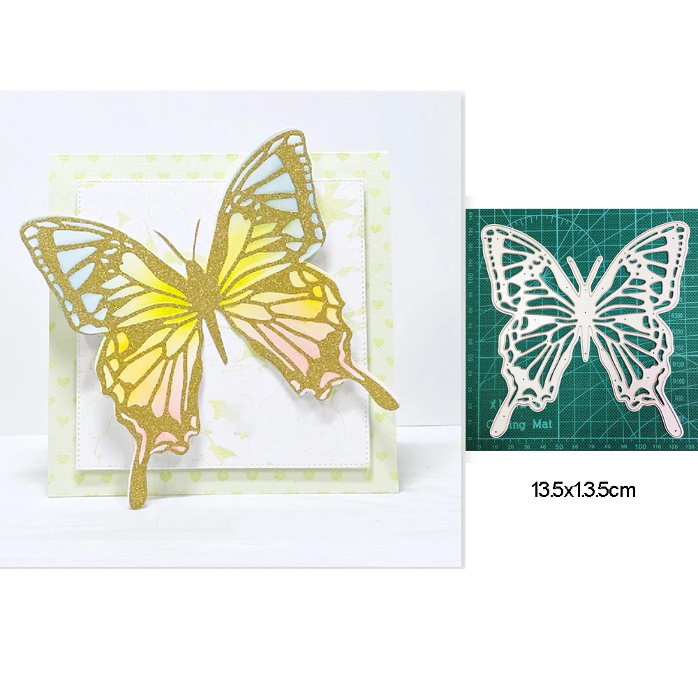 Металлические Вырубные штампы для рукоделия высечка большая кружевная бабочка