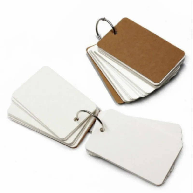 9*5 4 см кольцо для переплета удобный флип флэш карты учебные 50 нелинованная пустая